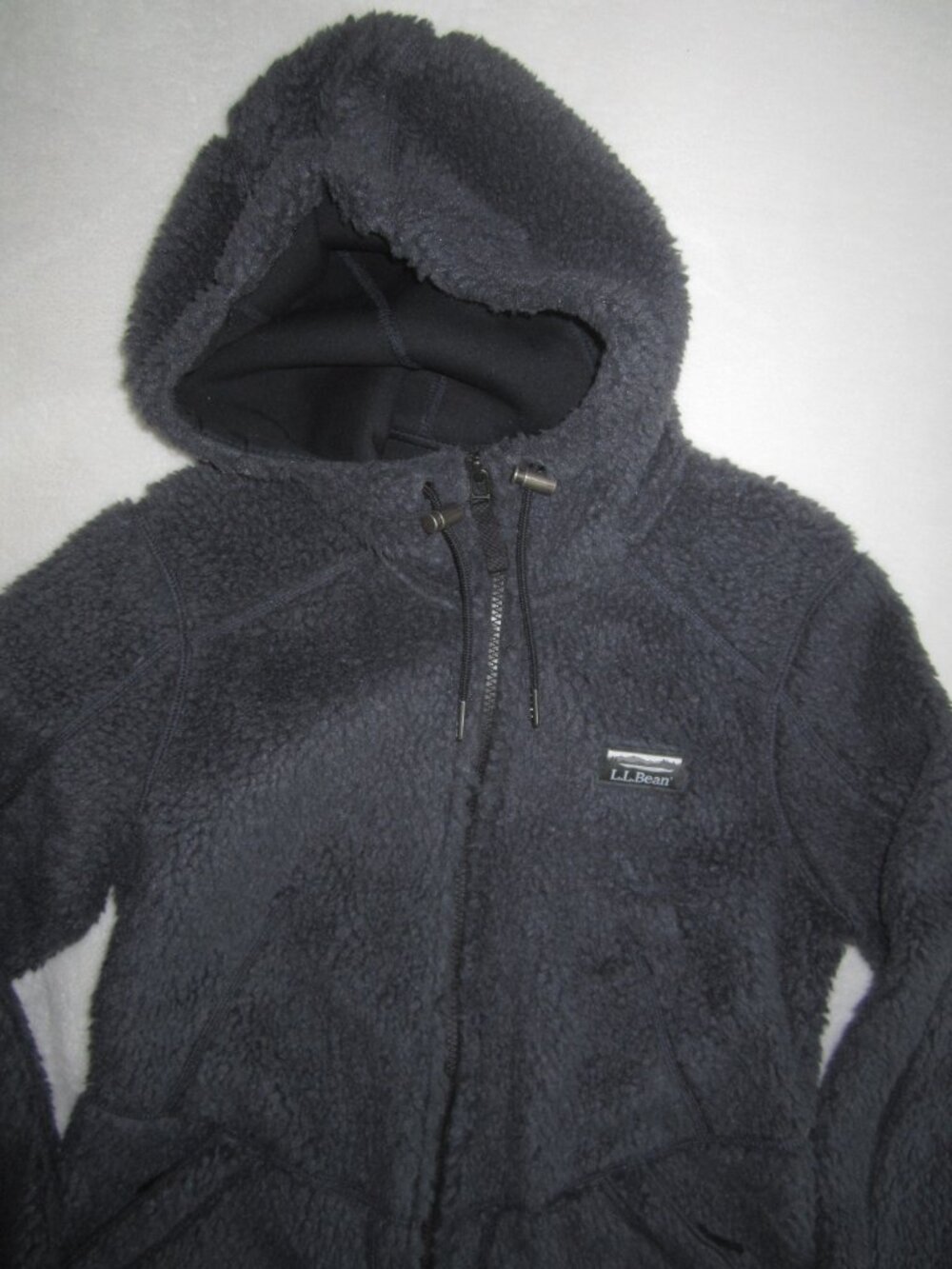 NWT LL BEAN Mountain Pile Sherpa Fleece Jacket Alloy Gray Women's XS - Picture 3 of 7